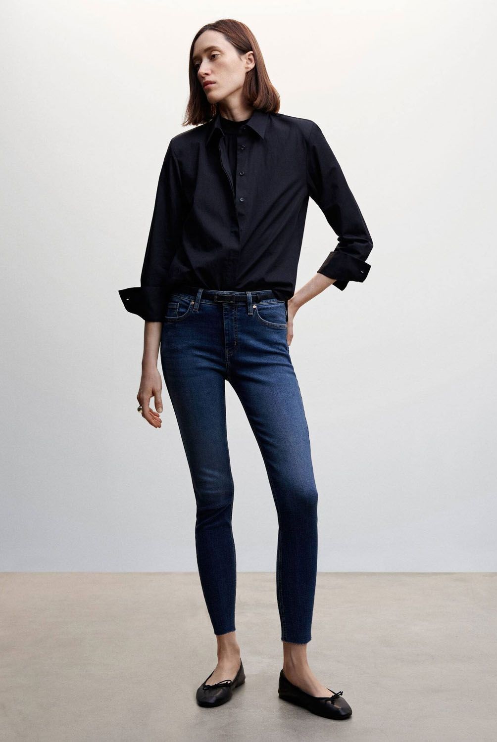 MANGO - Jeans Skinny Isa Tiro Medio Mujer Mango