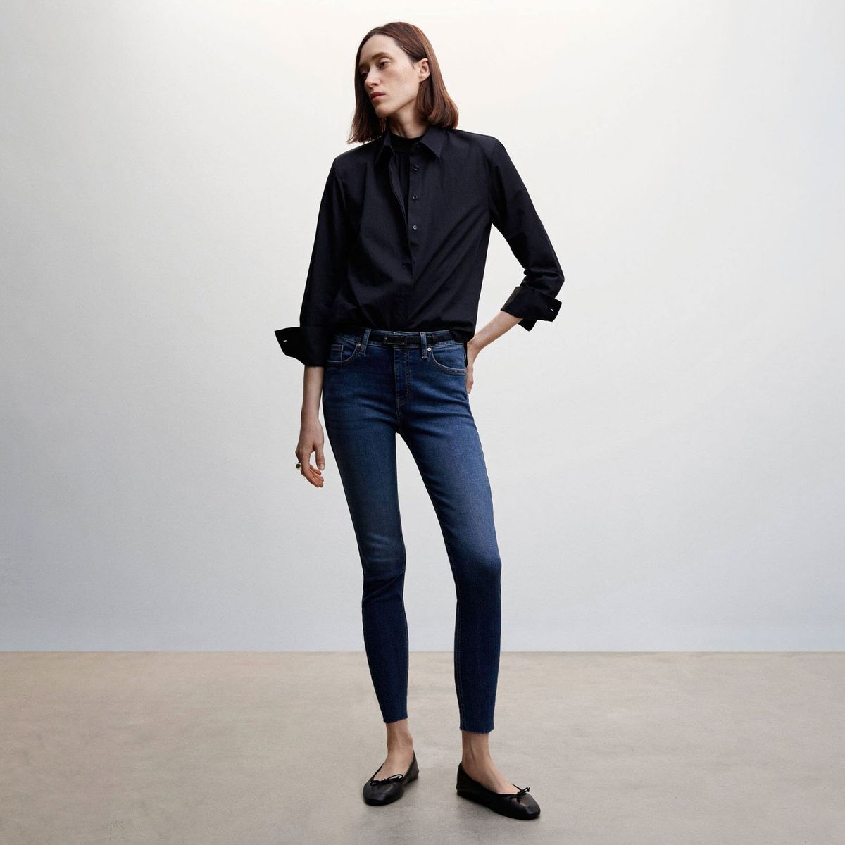 MANGO - Jeans Skinny Isa Tiro Medio Mujer Mango