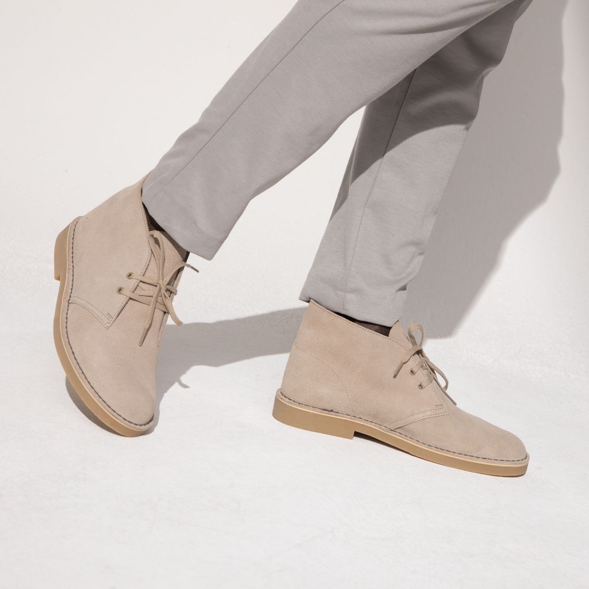 CLARKS - Zapato Casual Hombre Cuero Beige Clarks