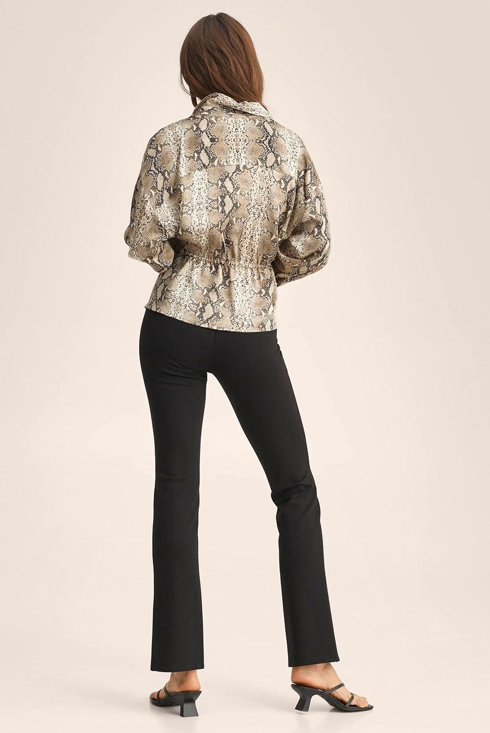 MANGO - Camisa Estampado Serpiente Mujer Mango
