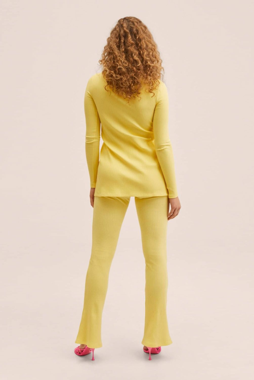 MANGO - Mango Pantalón Punto Aberturas Miri Mujer