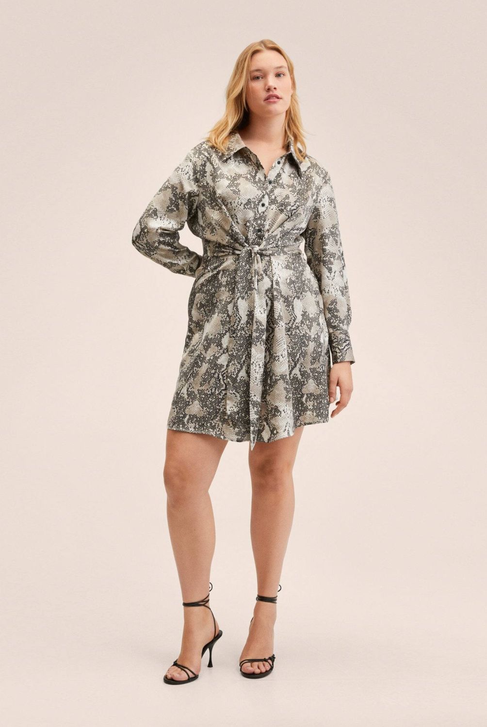 Mango - Mango Vestido Camisero Animal Print Nikita Mujer