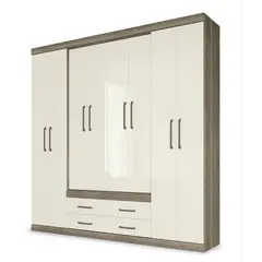 ALTAVISION - Clóset Napoles 8 Puertas 4 Cajones Cast Off White
