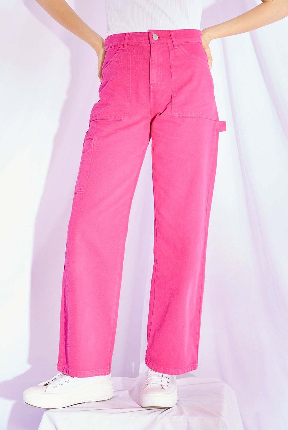 SYBILLA - Sybilla Jeans Wide Leg Carpintero Algodón Mujer