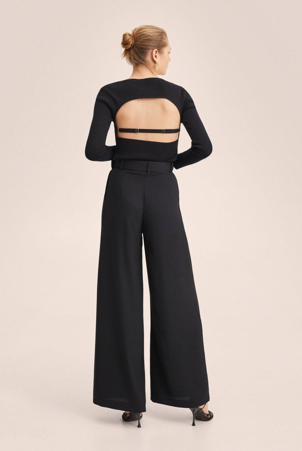 Mango - Mango Pantalón Satinado Lunares Smart Mujer