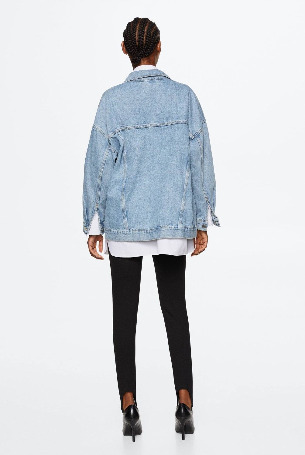 MANGO - Mango Chaqueta Denim Oversize Dafne Mujer