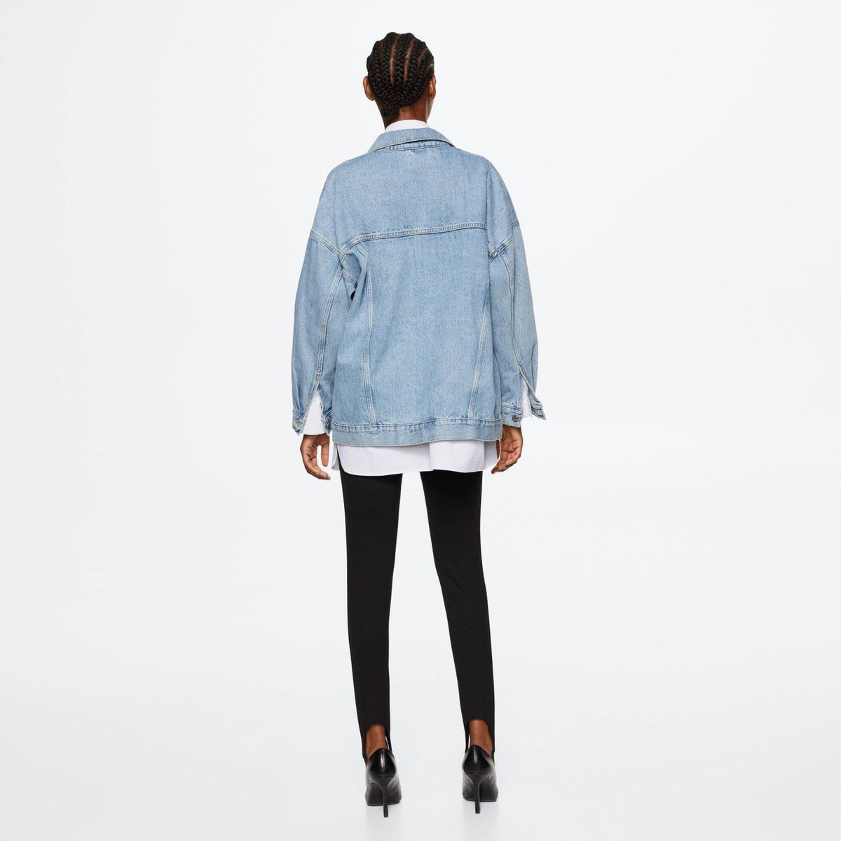 MANGO - Mango Chaqueta Denim Oversize Dafne Mujer
