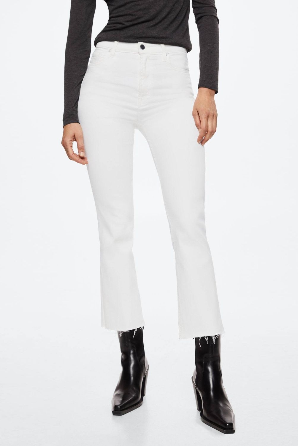 MANGO - Jeans Flare Sienna Tiro Alto Mujer Mango