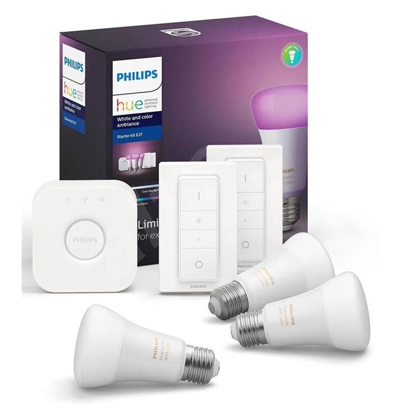 PHILIPS HUE - Kit Básico de Ambientación Philips Huewca 9W
