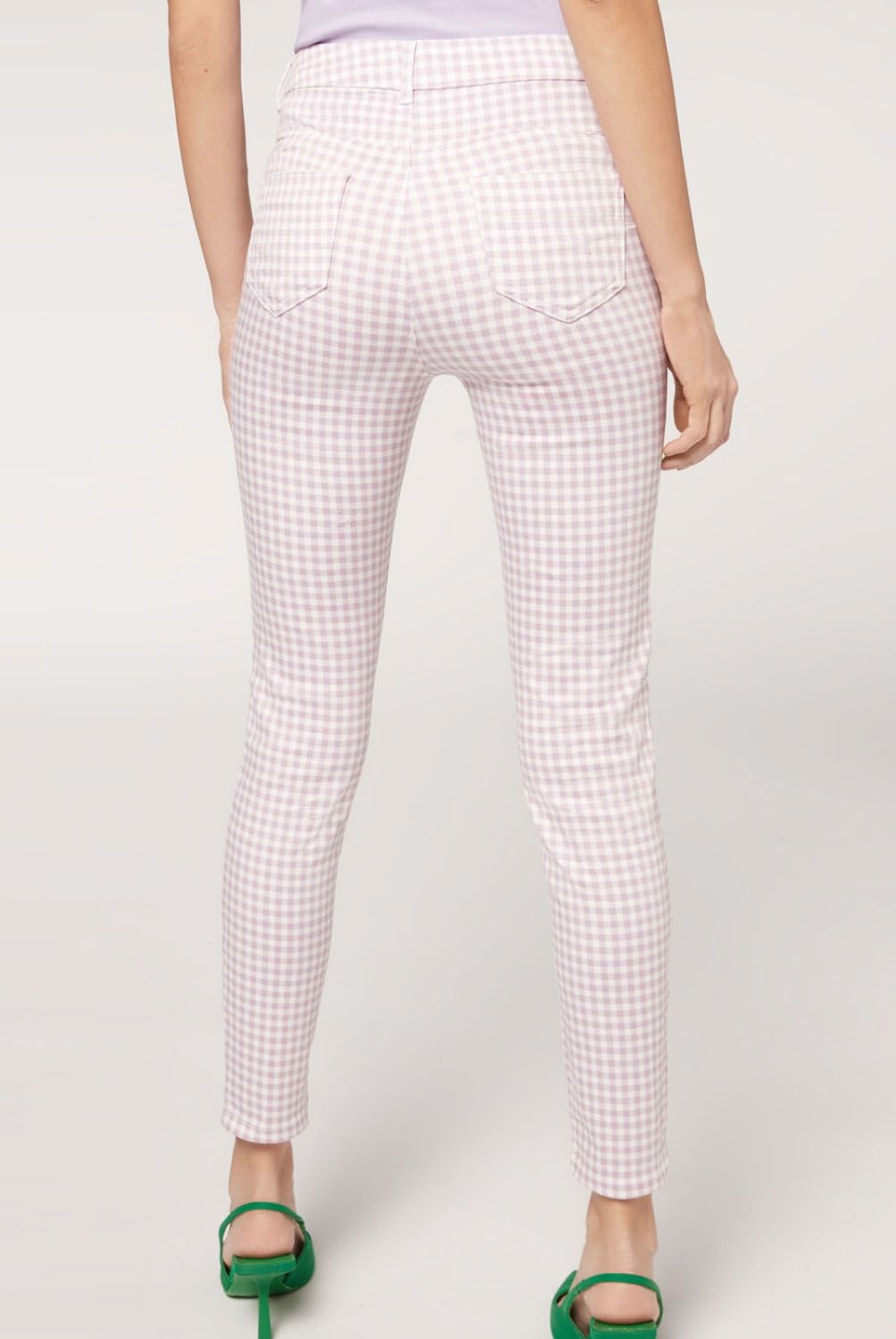 CALZEDONIA - Calzedonia Jeans Push Up Con Estampado Vichy