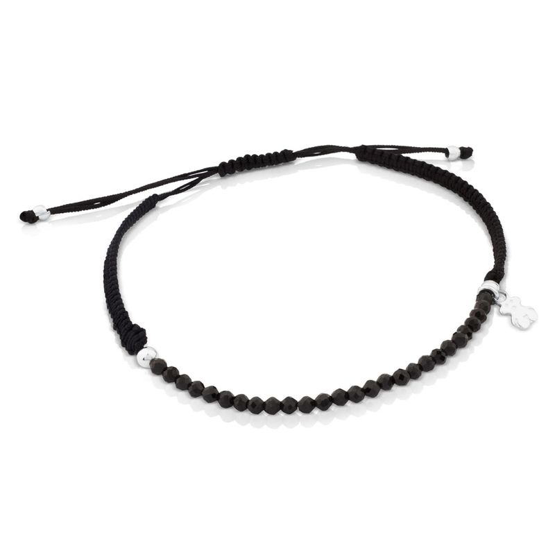 TOUS - Pulsera Color De Plata Y Cordo Mujer Tous