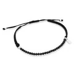 TOUS - Pulsera Color De Plata Y Cordo Mujer