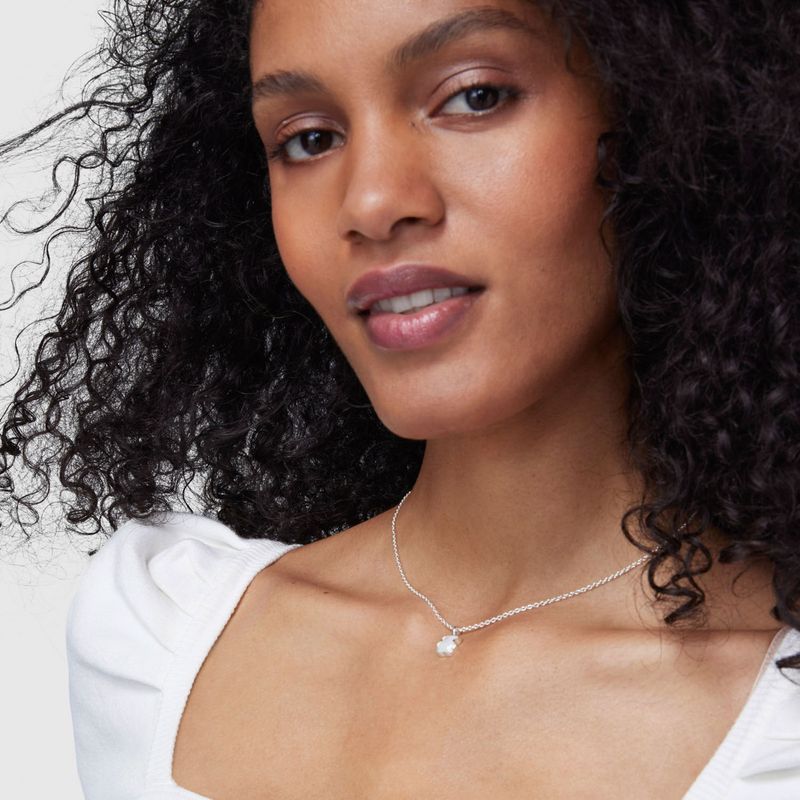 Tous Plata Colgante Silueta Tous TOUS Collar Tous Color De Plata