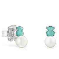 Aros Mini Color De Plata Mujer