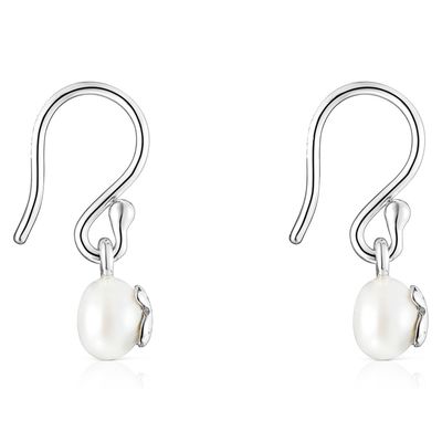 Imagen 2 del producto Aros Cortos Icon Pearl De Plata Mujer