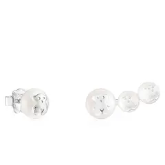 TOUS - Aros Icon Pearl De Plata Mujer