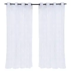 MASHINI - Cortina Velo Bordado Argolla 140X220 Cm