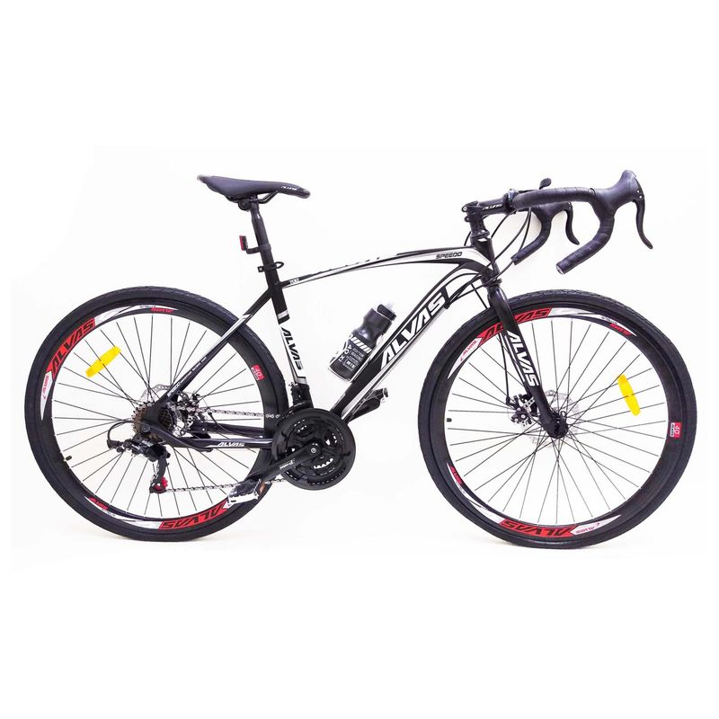 ALVA - Bicicleta 700C Ruta Alvas Speedo Negra Gris