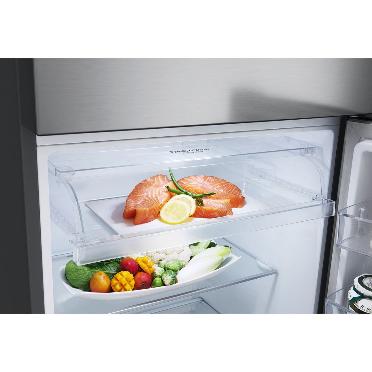 LG - Refrigerador Top Mount Top Freezer 375 Litros No Frost VT38MPP LG