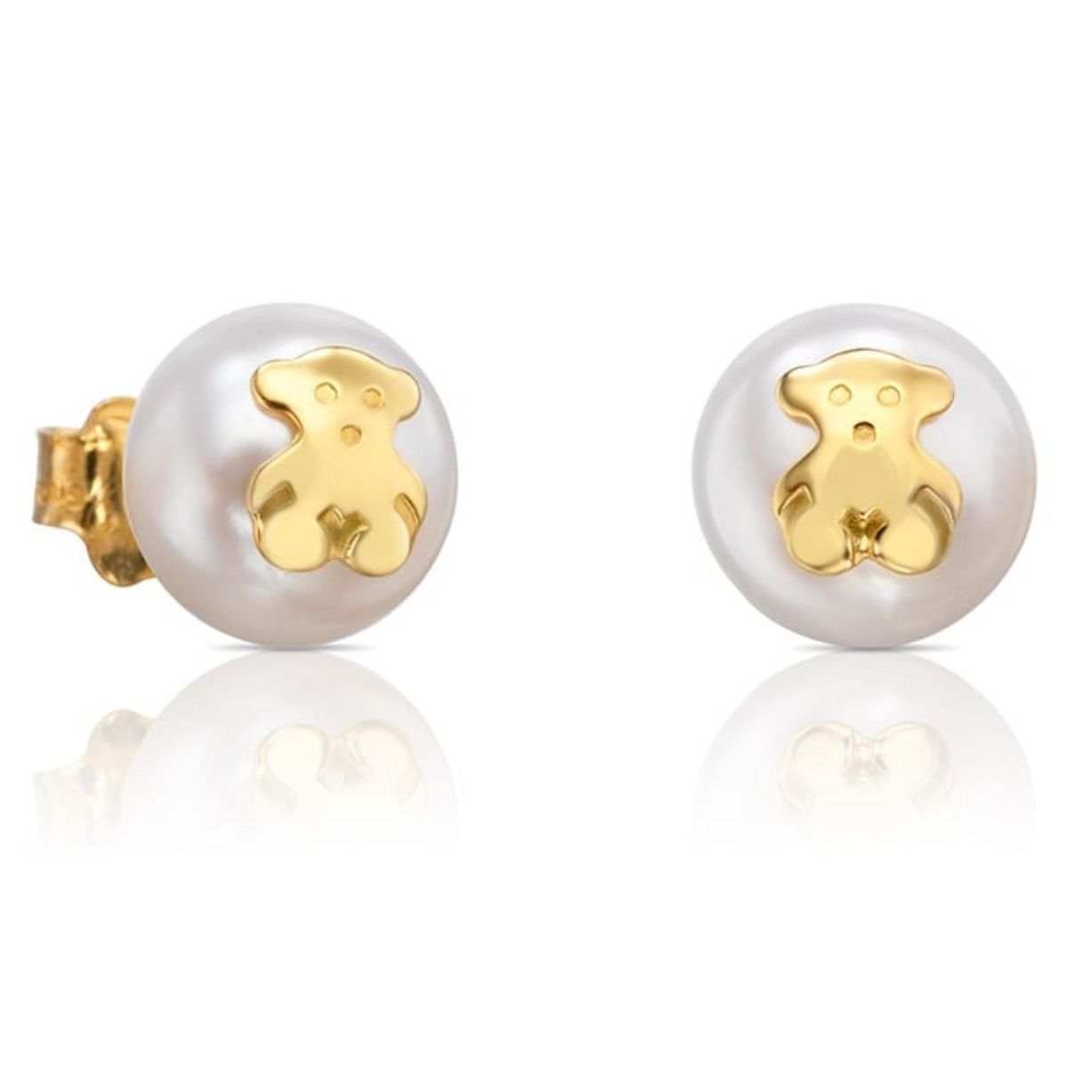 TOUS - Pendientes Con Perla Cultivada De Oro Tous Bear
