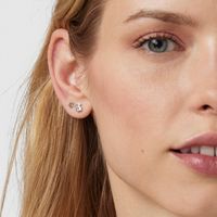 Aros Puppies de Plata Mujer