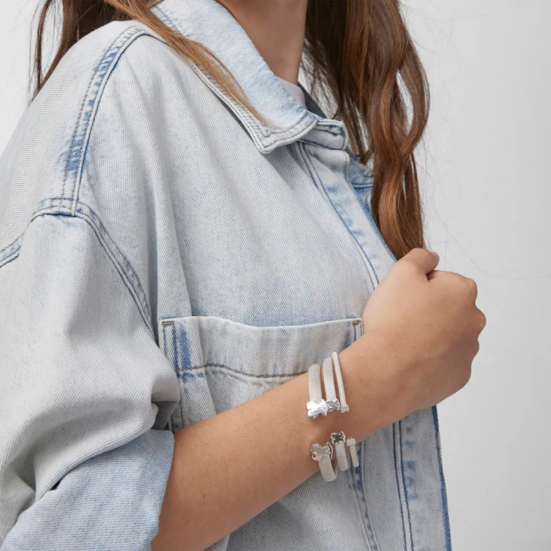 TOUS - Pulsera Mesh De Plata Mujer Tous