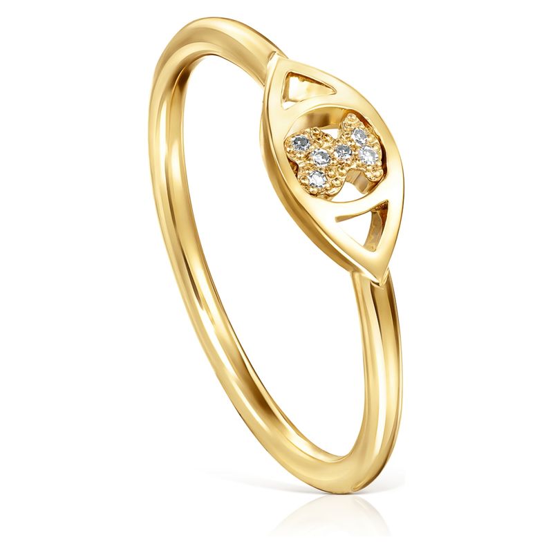 TOUS - Tous Anillo Good Vibes Ojo De Oro