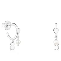 TOUS - Aros Cool Joy de Plata y Perlas Mujer
