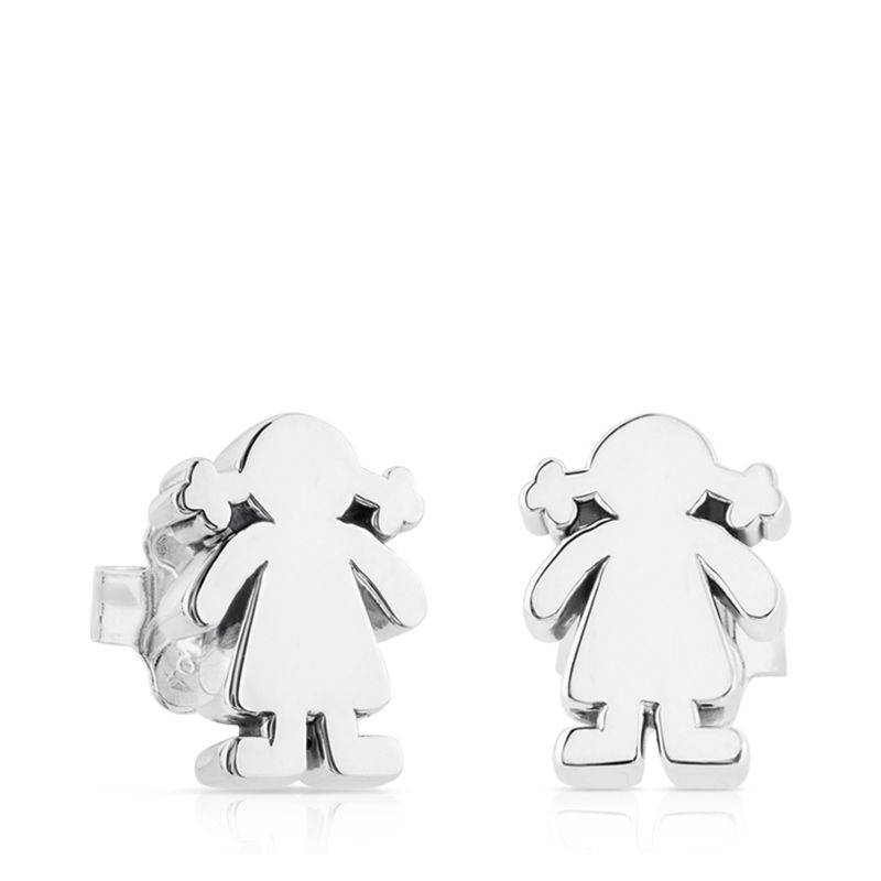 TOUS - Aros Sweet Dolls Nina De Plata Mujer Tous
