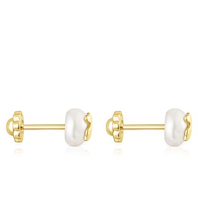 Imagen 2 del producto Aros Baby De Perla Y Oro Mujer