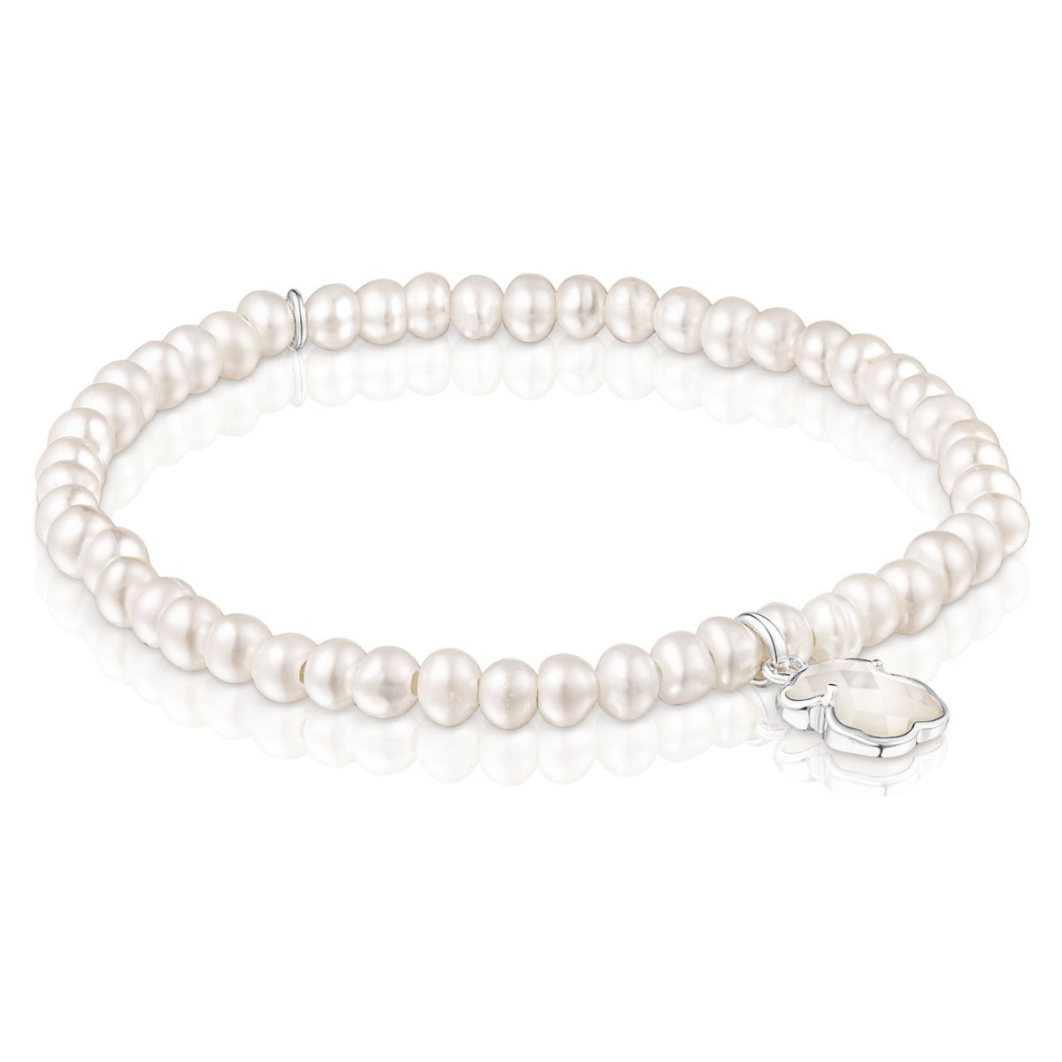 TOUS - Pulsera De Plata Y Perlas Icon Colo Mujer Tous