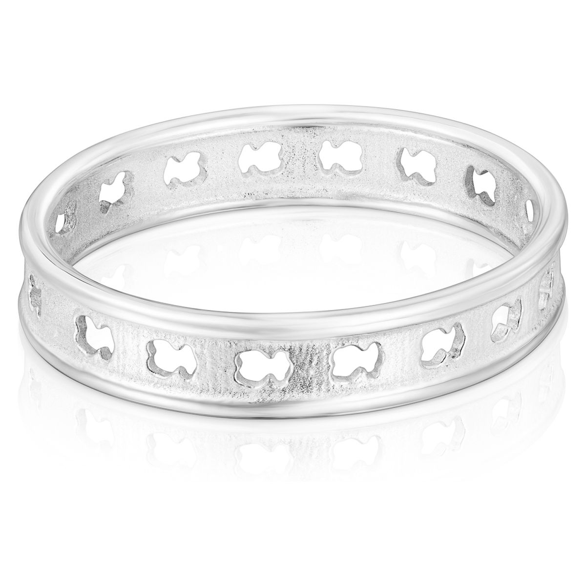 TOUS - Anillo Bear Row De Plata Mujer Tous