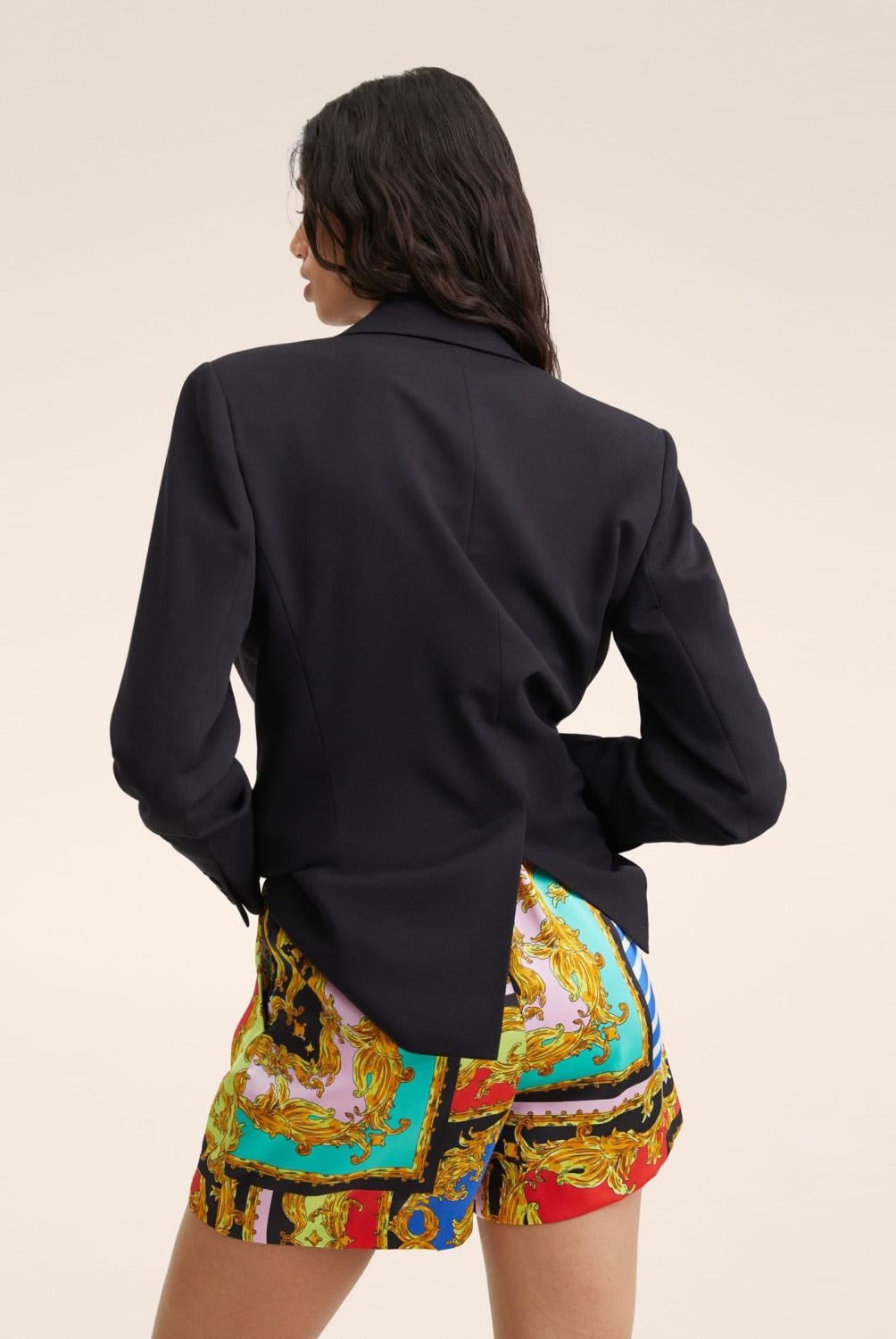Mango - Mango Short Fluido Estampado Zaida Mujer