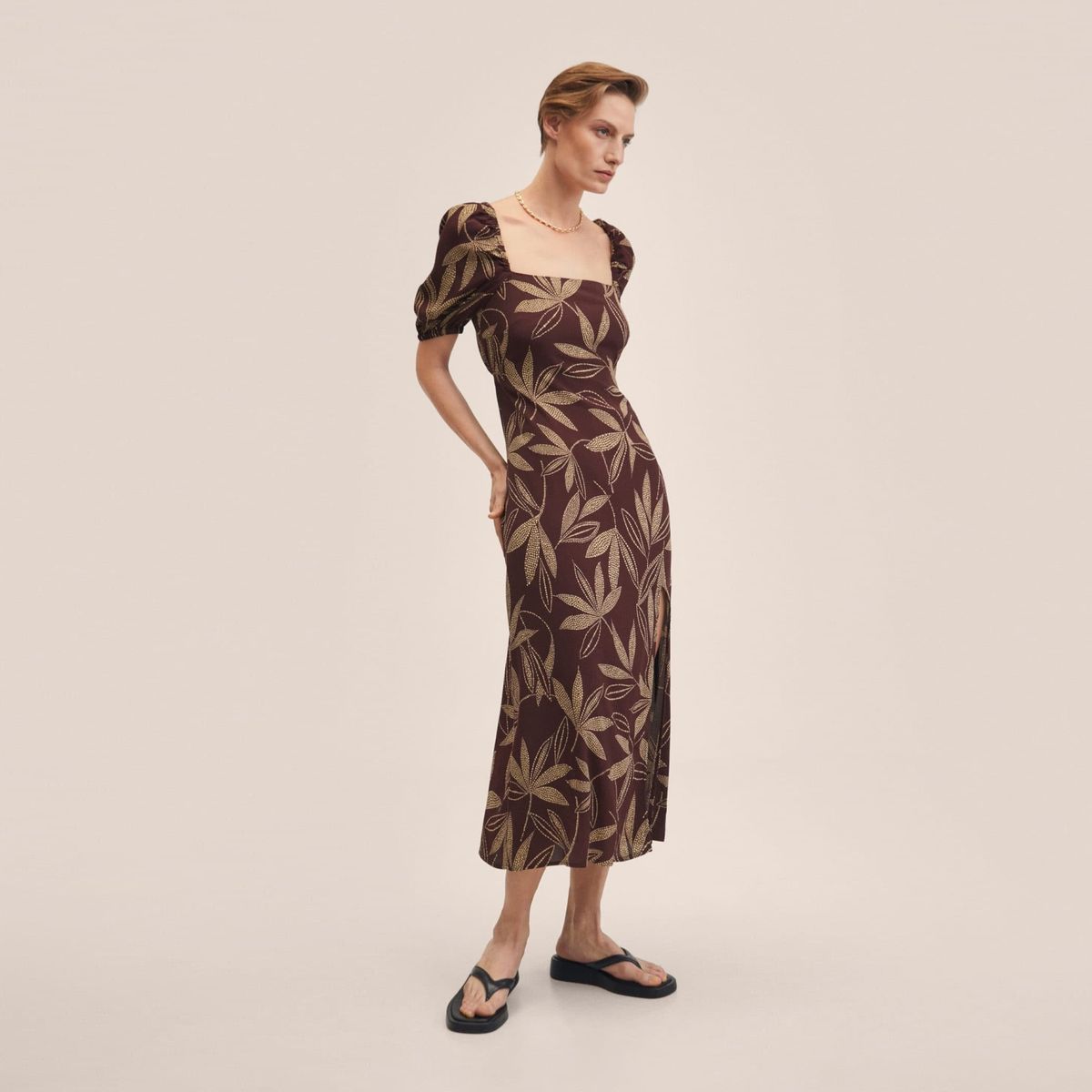 MANGO - Mango Vestido Cruzado Botones Yess2 Mujer