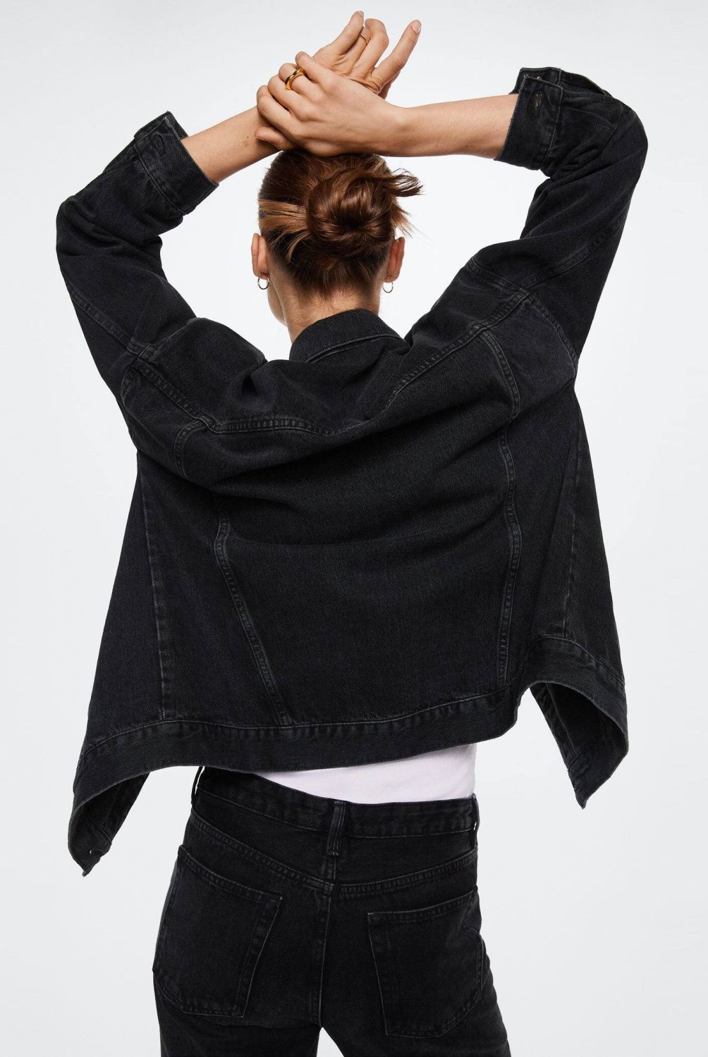 MANGO - Mango Chaqueta Denim Oversize Dafne Mujer