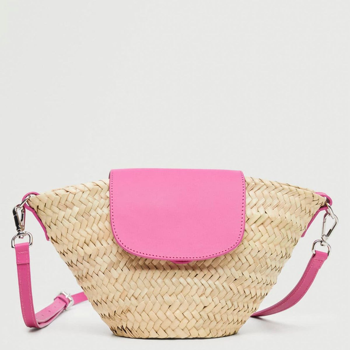 MANGO - Mango Cartera Bolso Rafia Paul