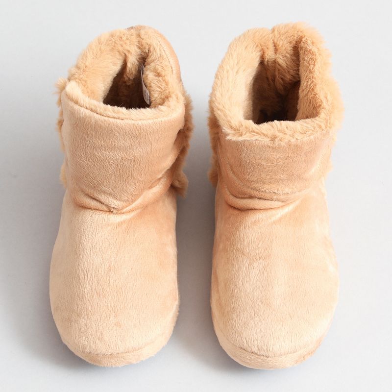 FLORES - Pantuflas Botas Plush Mujer Flores