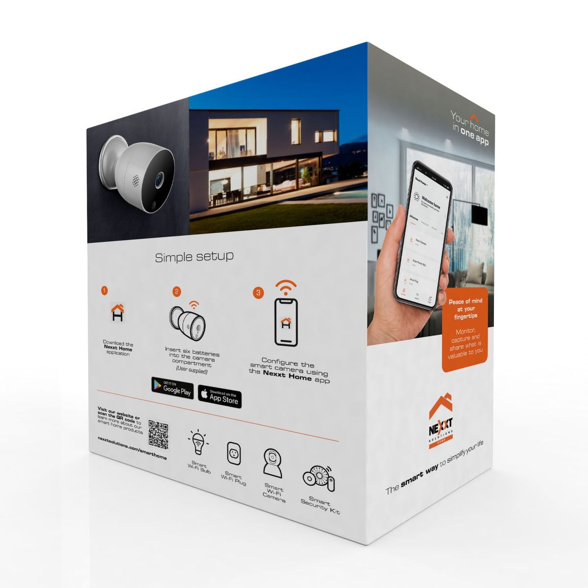NEXXT SOLUTIONS - Cámara Inteligente Bateria Exterior Nexxt