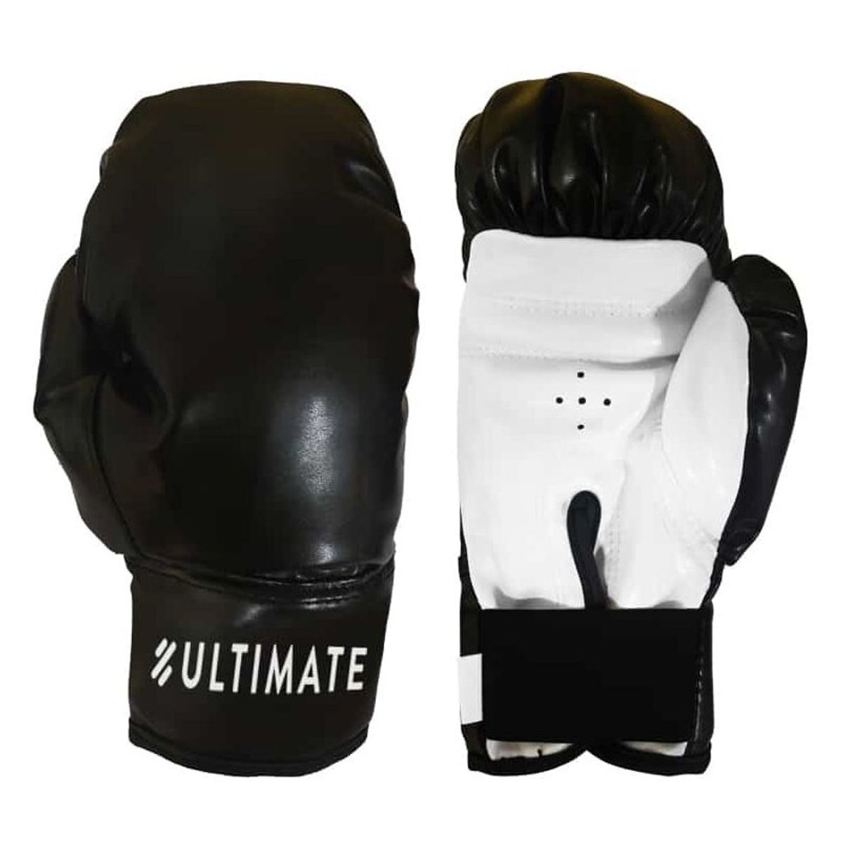 ULTIMATE FITNESS - Guantes Boxeo 12 Oz Negro