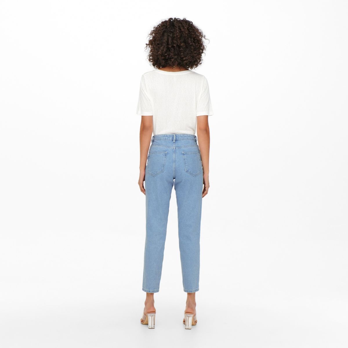 ONLY - Jeans Mom Tiro Alto Mujer Only