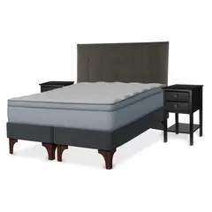 FLEX - Cama Europea E.Pocket King Mueble + Respaldo