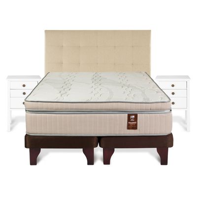 Imagen 2 del producto Cama Europea Max Cobre 2 Plazas Mueble + Respaldo