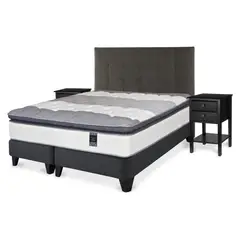 FLEX - Cama Europea Titan New Super King Mueble + Respaldo