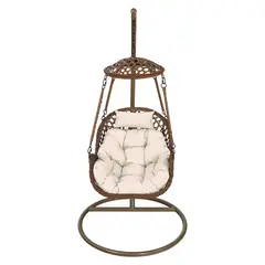 EL BARCO - Silla Colgante Nipona Chocolate