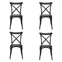 EL BARCO - Set 4 Sillas De Comedor Retro