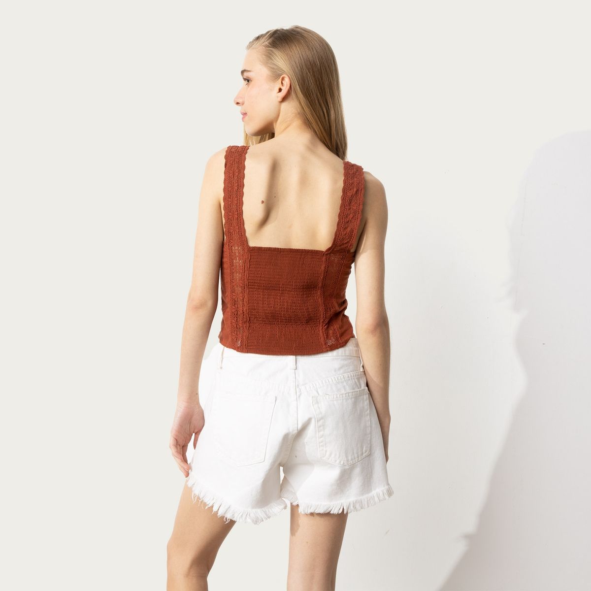 FREE PEOPLE - Free People Crop Top Corset Mujer