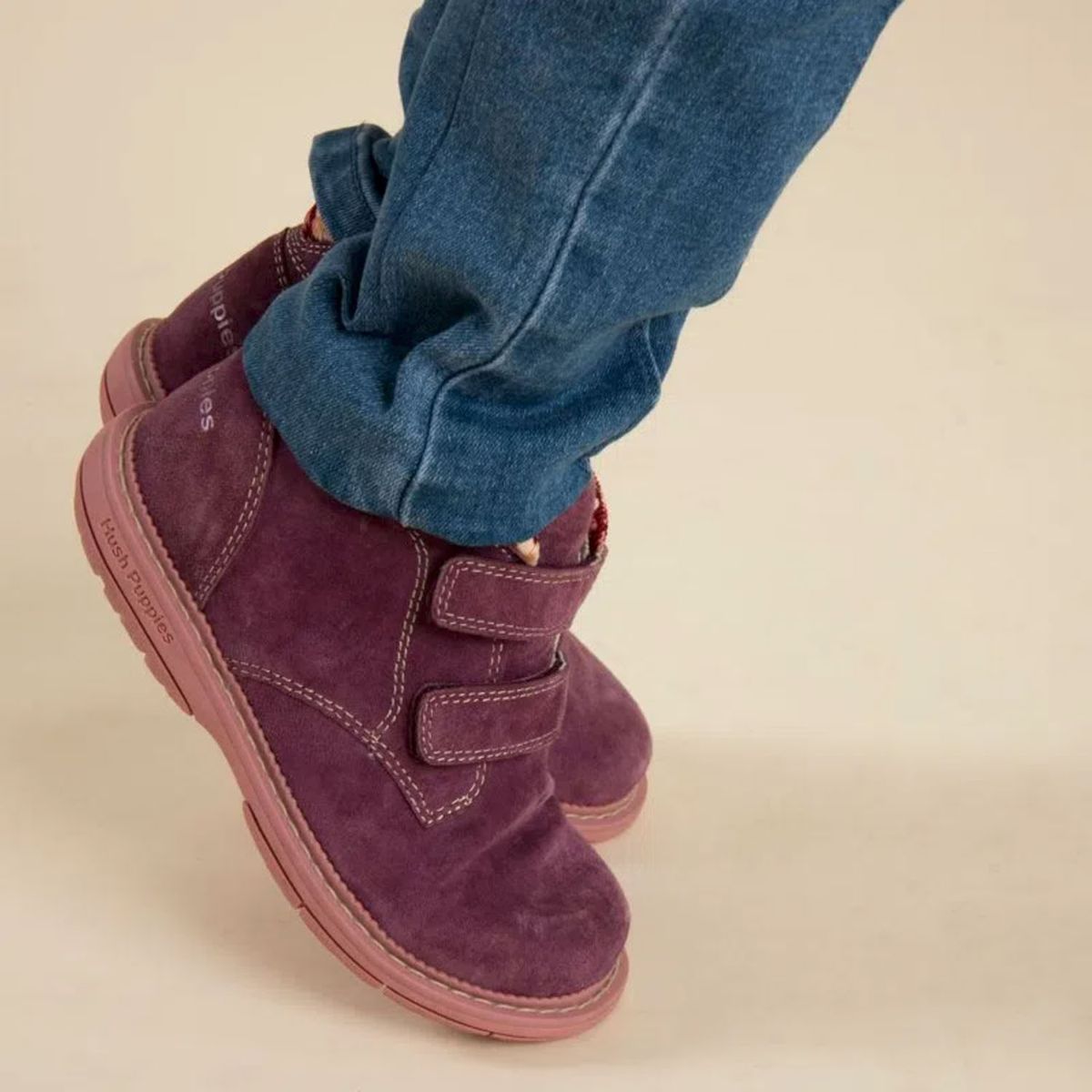 HUSH PUPPIES - Botín Niña Burdeo Hush Puppies