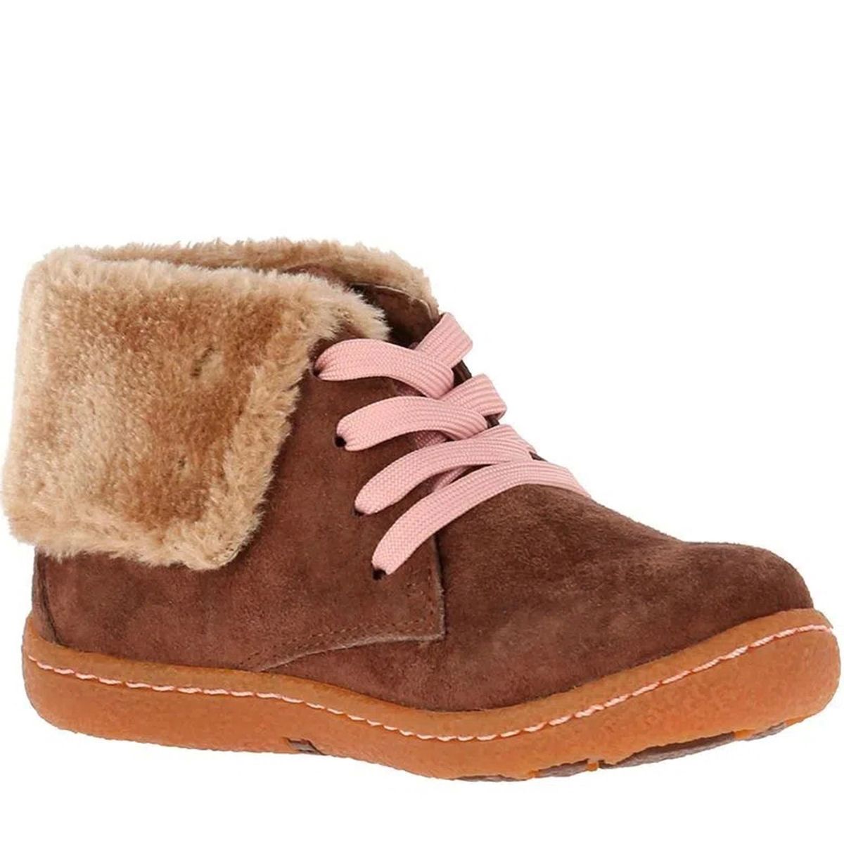 HUSH PUPPIES - Hush Puppies Botín Niña Cuero Café