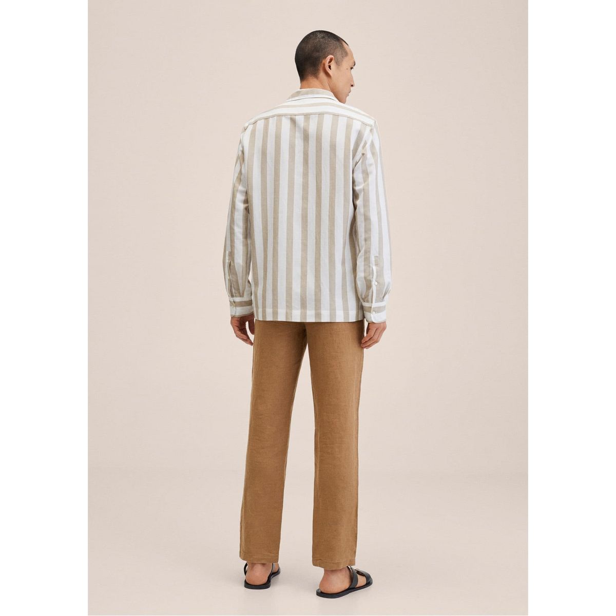 MANGO MAN - Mango Man Pantalón Lino Slim Fit Hombre