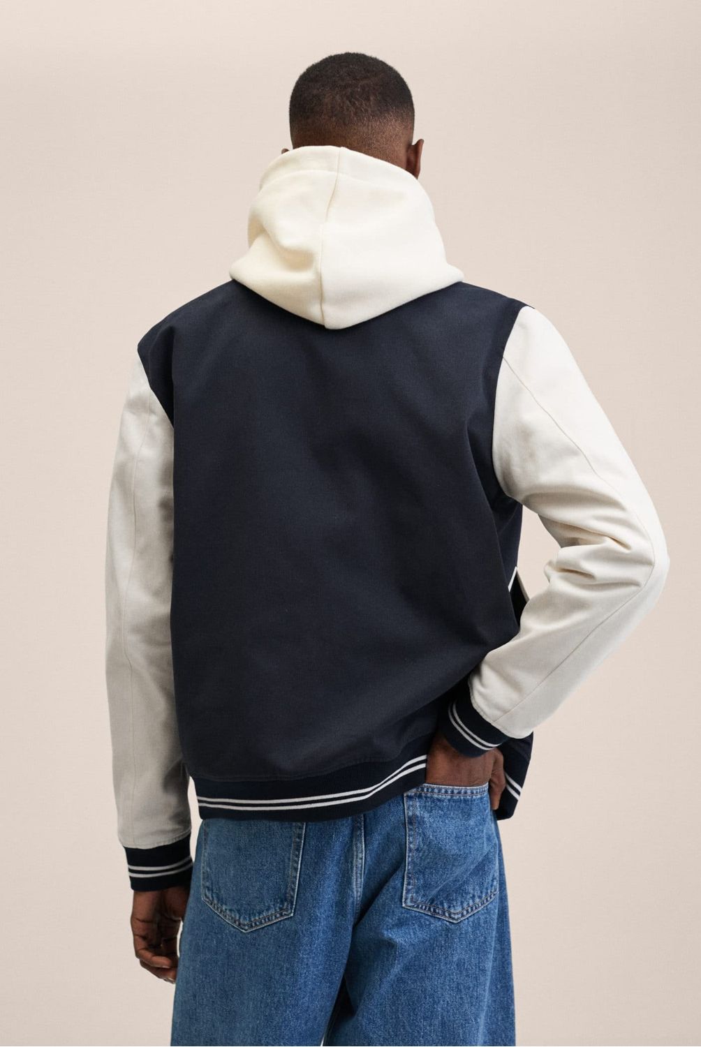 MANGO MAN - Chaqueta Bomber Varsity Hombre
